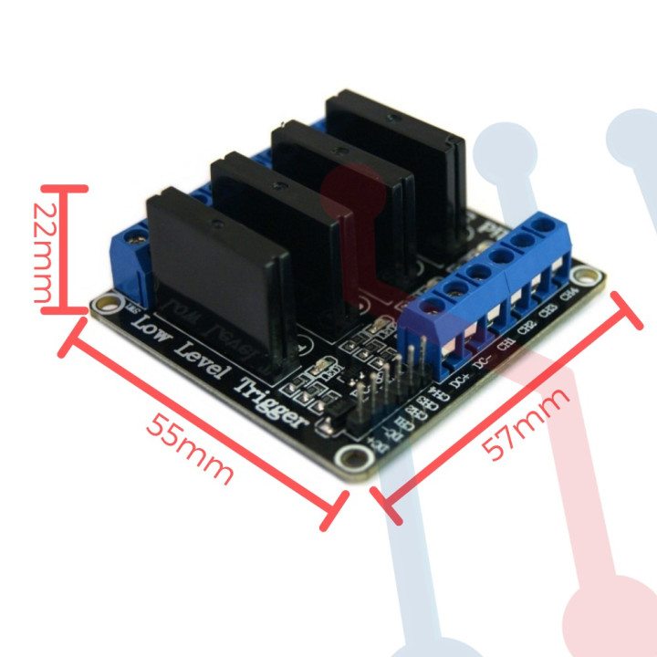 Tarjeta Relé de estado solido 4 relé