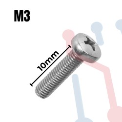 Tornillo M3 10mm (6 Unidades)