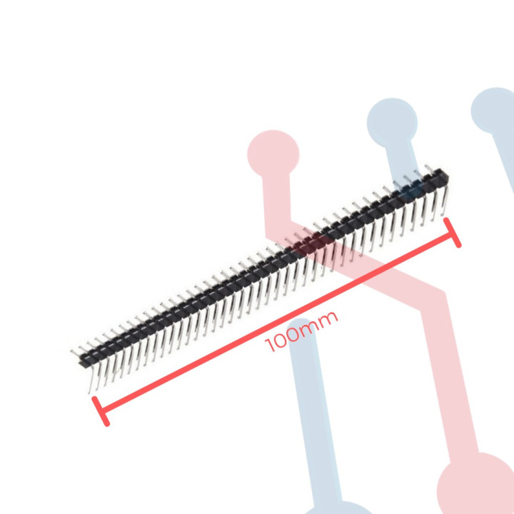 Header Macho en Angulo 2.54mm x 40 pines