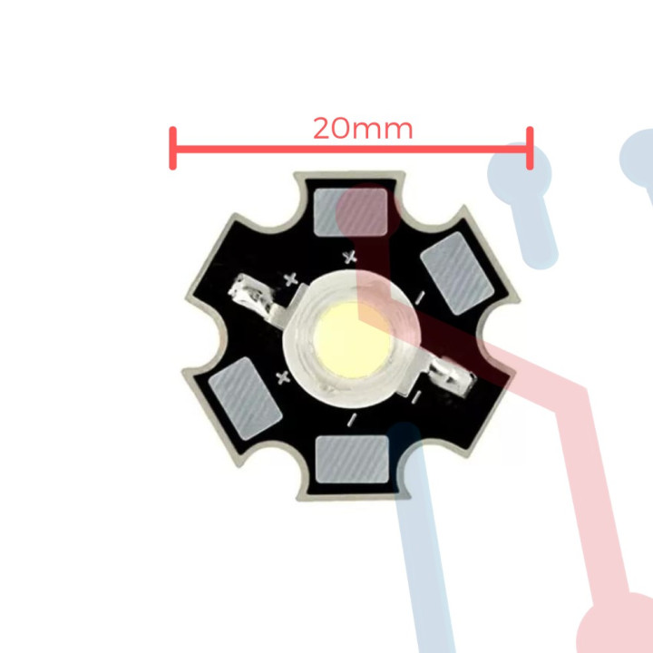 Led 1W Rojo con Disipador
