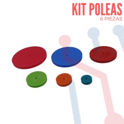 Kit 6 Piezas Poleas