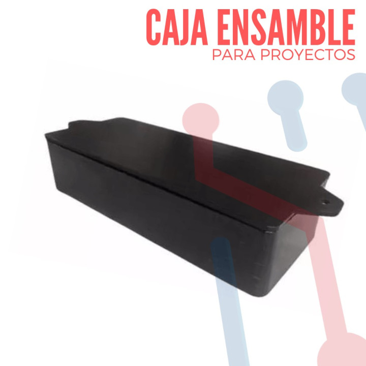 Caja de ensamble Negra 190x100x60mm