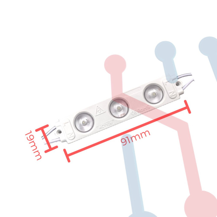 Modulo Led 2835 x3 Blanco Frio 110Vac