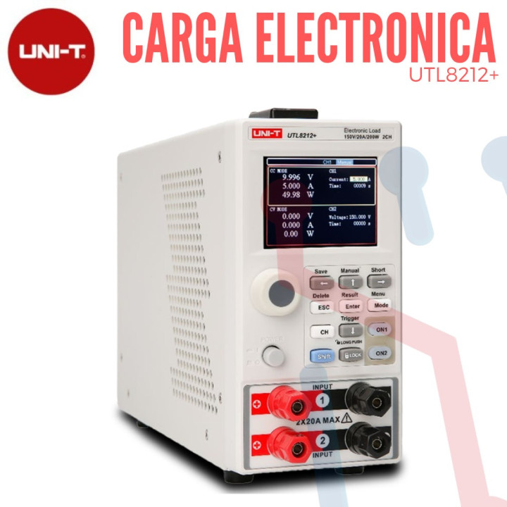 Carga Electrónica DC UTL8212+