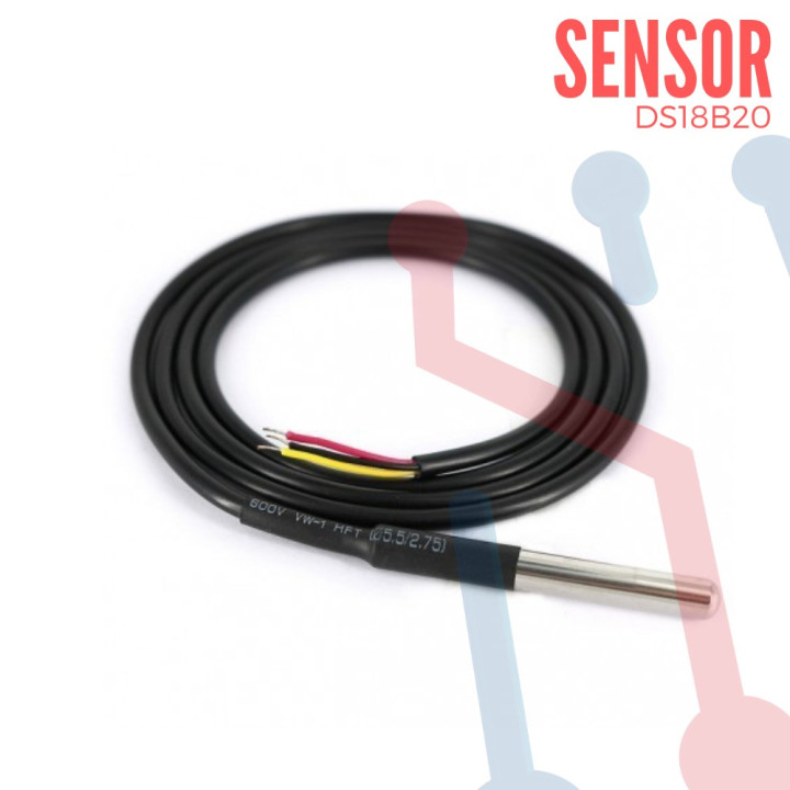 Sensor de Temperatura DS18B20 en Sonda