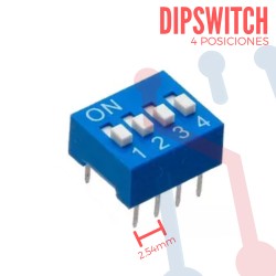 Dip Switch 4 Posiciones