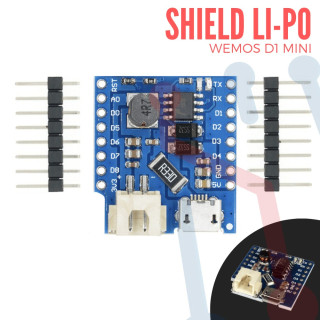 Shield Li-Po WeMos D1 Mini