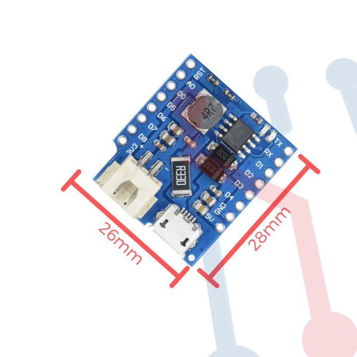 Shield Li-Po WeMos D1 Mini