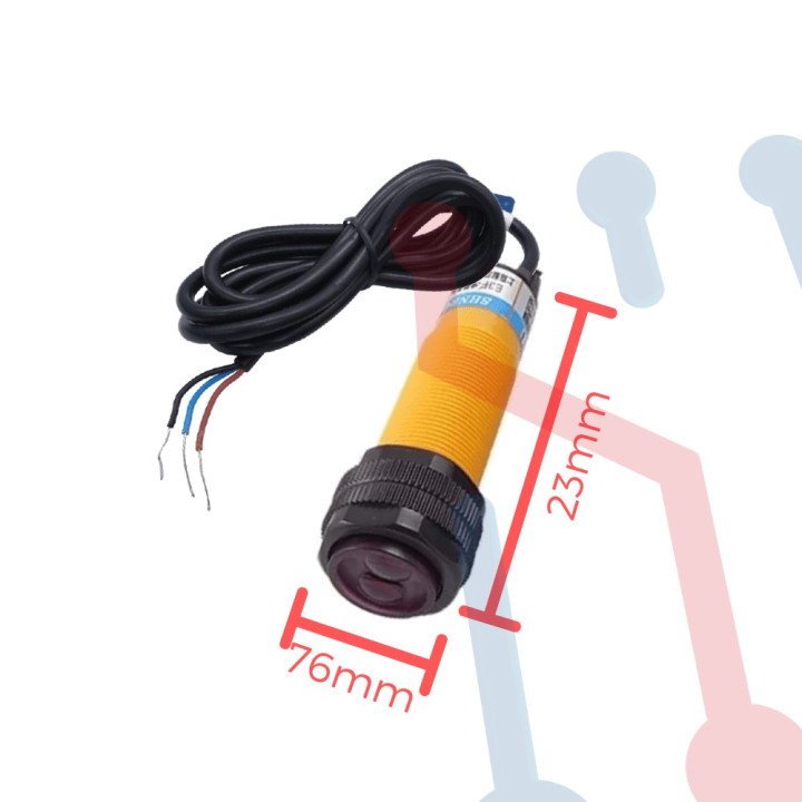 Sensor Distancia Infrarrojo (IR) E3F-R2N2 con Módulo de Refelxión