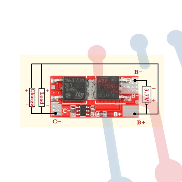 Cargador BMS 18650 1S 20A