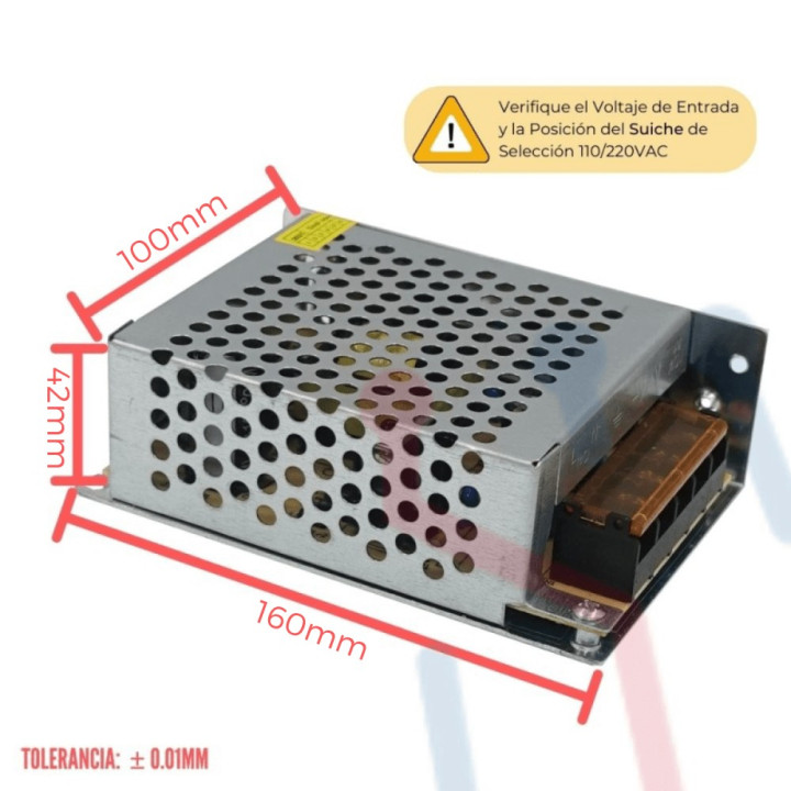 Fuente Suicheada 12V 5A 60W