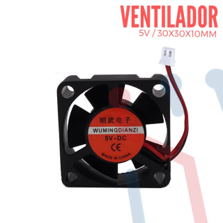 Ventilador 5V  30x30x10mm