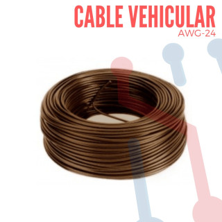 Cable Vehicular AWG 24 Cafe  X Metro