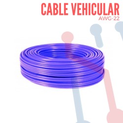 Cable Vehicular AWG 22 Morado X Metro