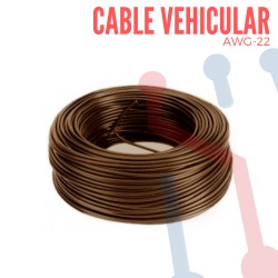 Cable Vehicular AWG 22 Cafe X Metro