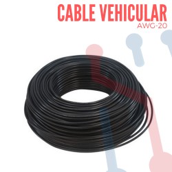 Cable Vehicular AWG 20 Negro X Metro