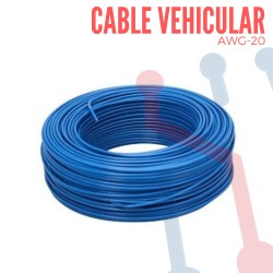 Cable Vehicular AWG 20 Azùl X Metro