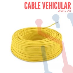 Cable Vehicular AWG 20 Amarillo X Metro