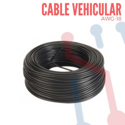 Cable Vehicular AWG 18 Negro