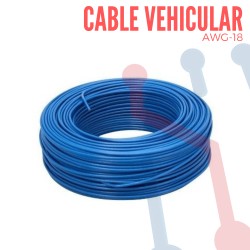 Cable Vehicular AWG 18 Azùl X Metro