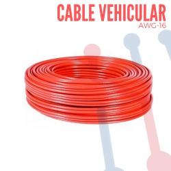 Cable Vehicular AWG 20 Rojo X Metro