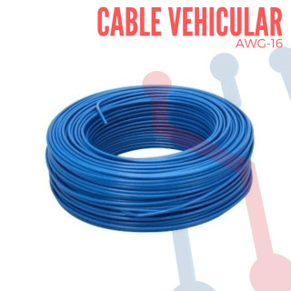 Cable Vehicular AWG 20 Azùl X Metro