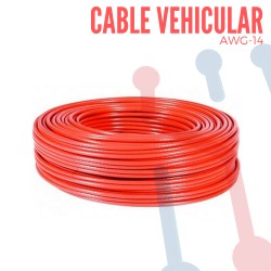 Cable Vehicular AWG 20 Rojo X Metro