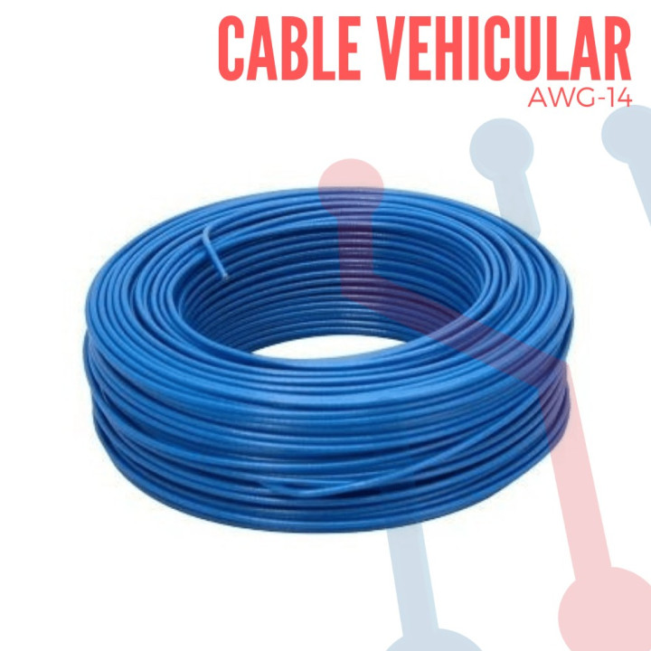 Cable Vehicular AWG 20 Azùl X Metro