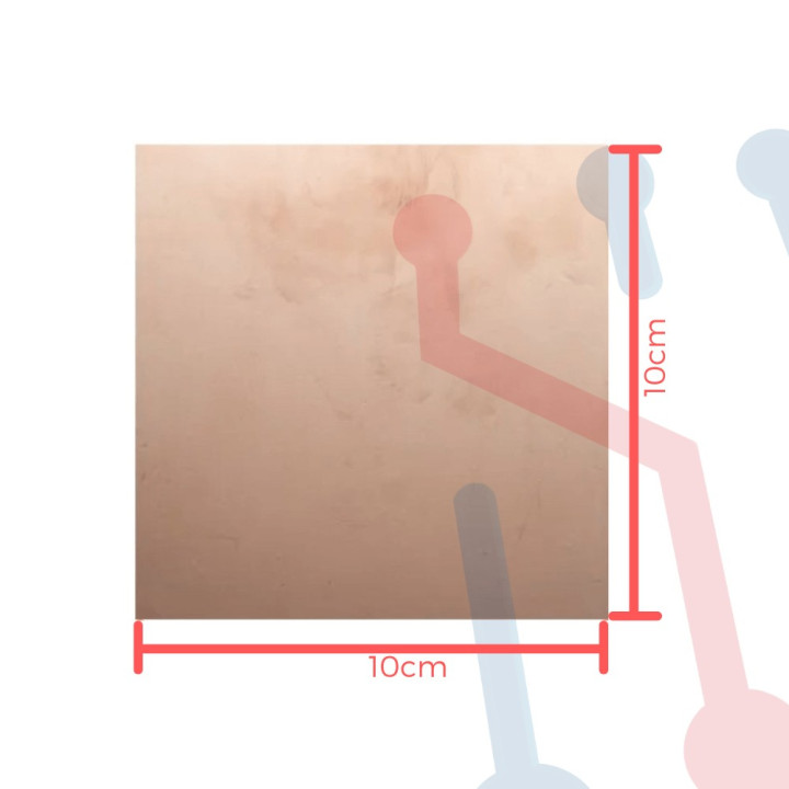 Lamina Cobrizada en Baquela 10X10