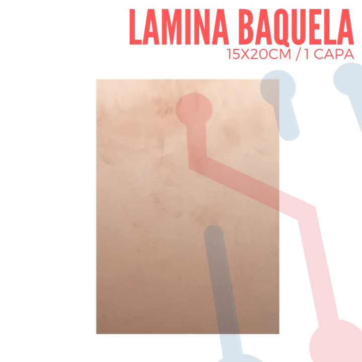 Lamina Cobrizada en Baquela 15X20
