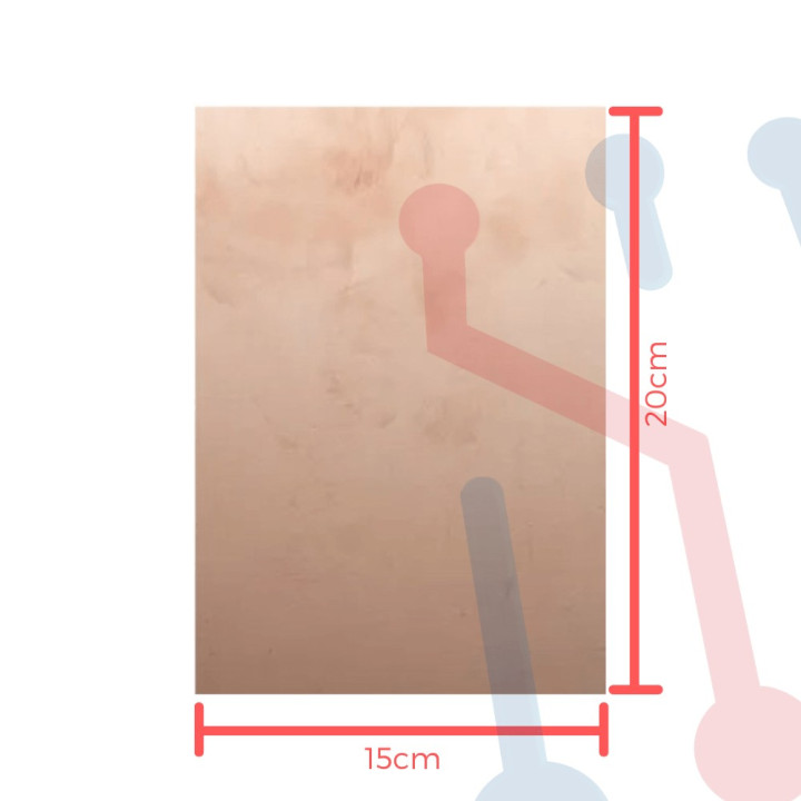 Lamina Cobrizada en Baquela 15X20