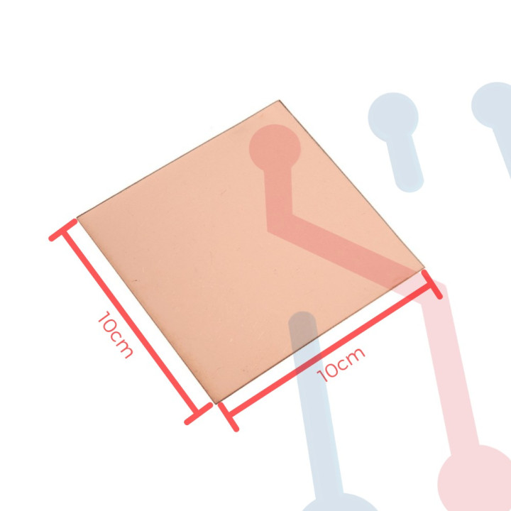 Lamina Virgen en  Fibra de Vidrio 10x10 cm