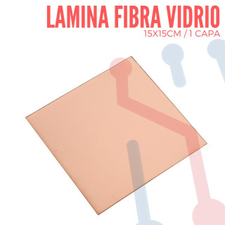 Lamina Virgen en  Fibra de Vidrio 15x15cm