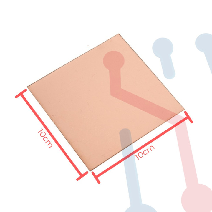 Lamina Virgen en  Fibra de Vidrio 10x10cm Doble Capa