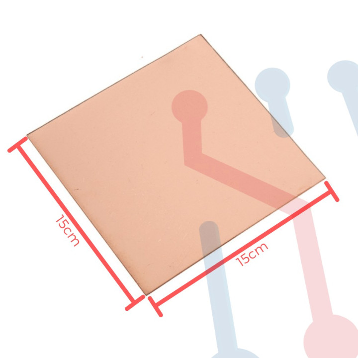 Lamina Virgen en  Fibra de Vidrio 15x15cm Doble Capa