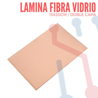 Lamina Virgen en  Fibra de Vidrio 15x20cm Doble Capa