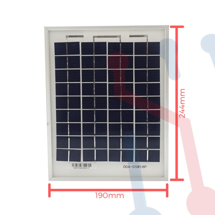 Panel solar de Intemperie 5W