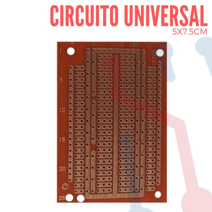 Circuito Impreso Universal 75X50mm