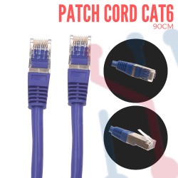 Patch Cord Cat 6 Azul 90cm