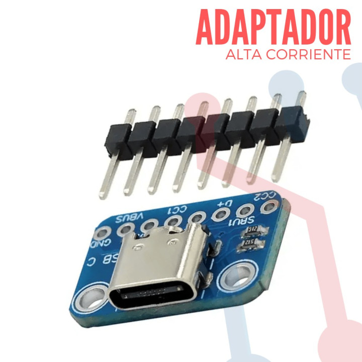 Adaptador de Alta Corriente Tipo C