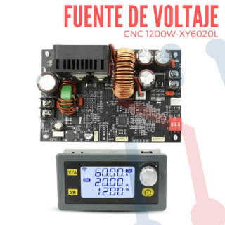 Fuente de Voltaje XY6020L 1200W 20A