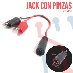 Jack con Cable 5x2.1mm