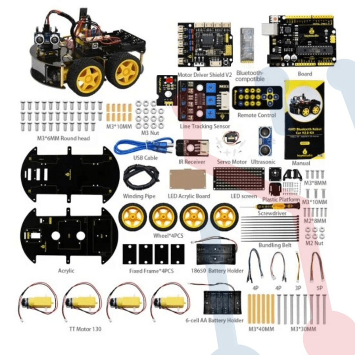 Robot 4WD V2.0 para Arduino
