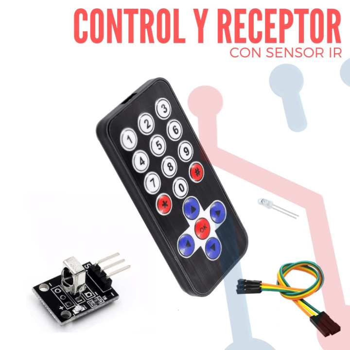 Kit Control y Receptor IR (HX1838)