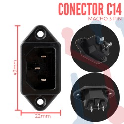 Conector Chasis C14