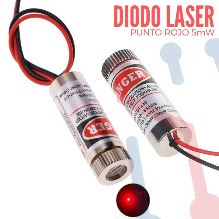 Diodo Laser 5mW Punto