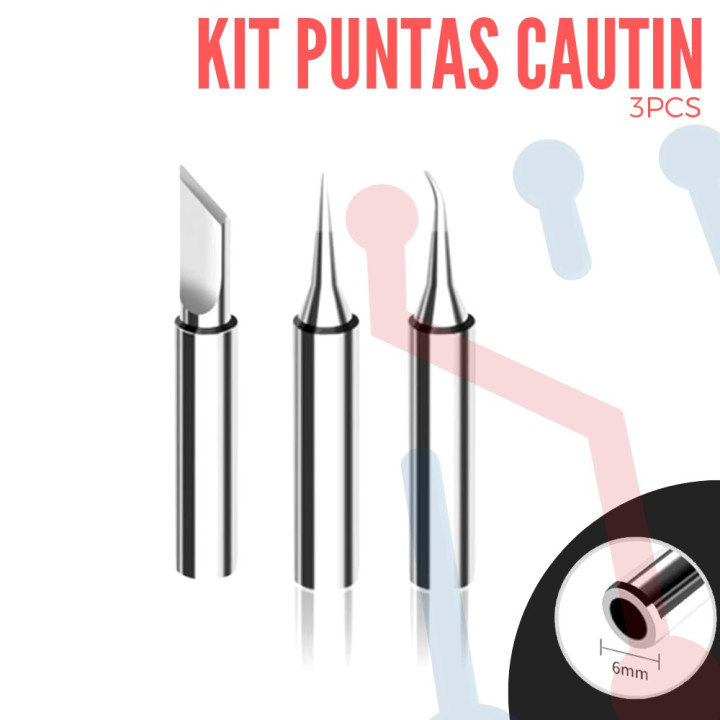 Kit Puntas Cautin 3 Pcs