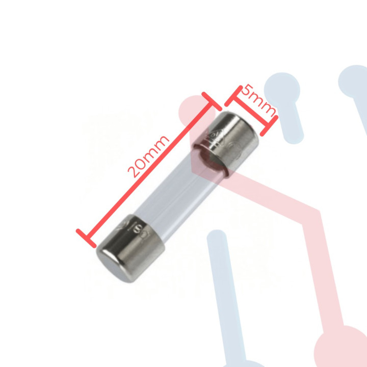 Fusible Corto en Vidrio 20x5mm 0.25A