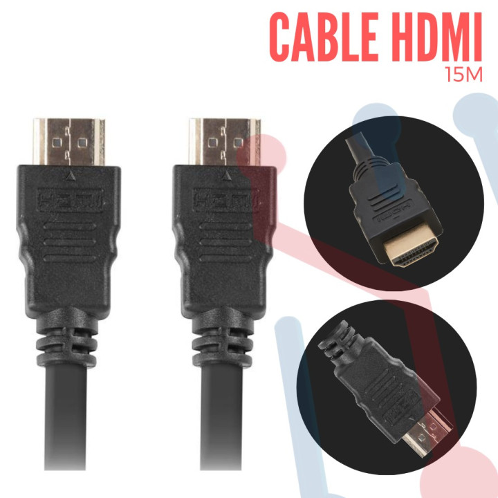 CABLE HDMI NEGRO 15M