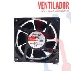 Ventilador 12V 120x120x38mm